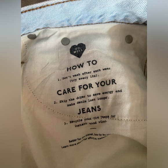 Madewell Blue Straight Leg Jeans with Vintage Appeal - Picture 8 of 15